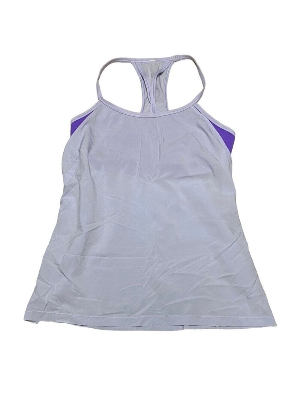 Lululemon 2 in 1 Tank top lavender purple Size 8